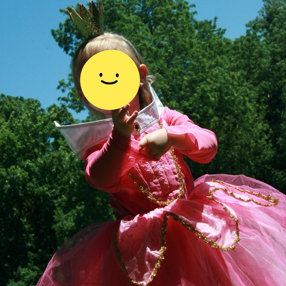 Girls Sleeping Beauty Aurora Pink Costume Dress (Size 110 or 4T/5T) - Picture 2 of 7